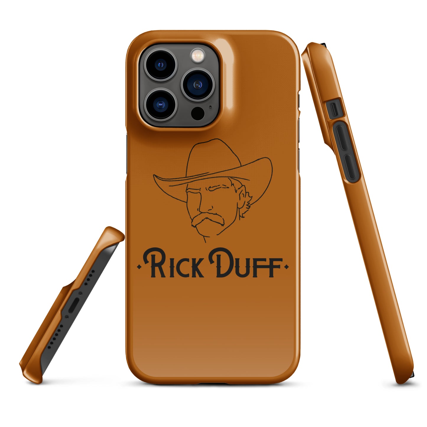 Cowboy portrait - Brun - Étui de téléphone iPhone - Rick Duff