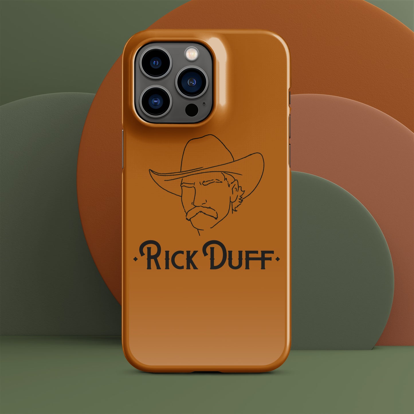 Cowboy portrait - Brun - Étui de téléphone iPhone - Rick Duff