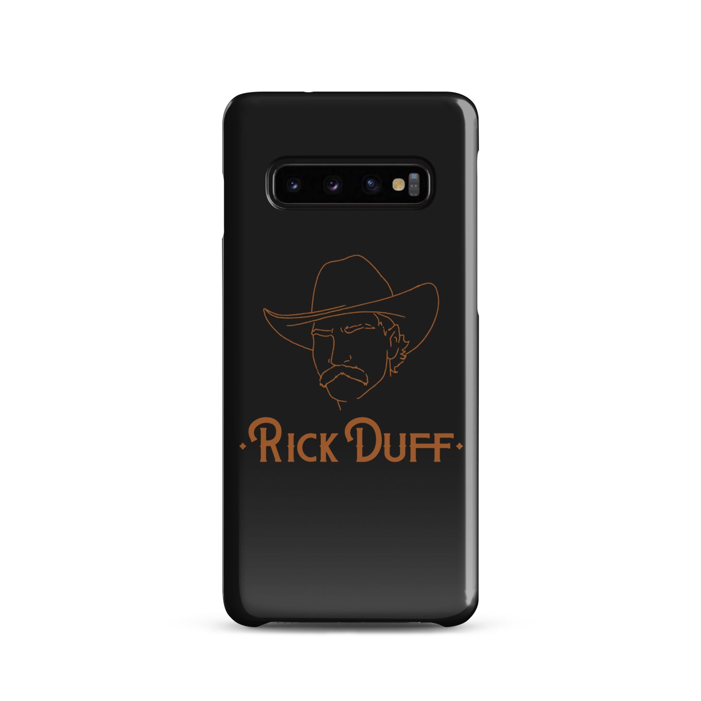 Cowboy Portrait - Black - Samsung Phone Case - Rick Duff