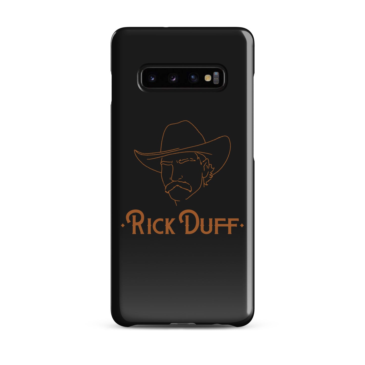Cowboy Portrait - Black - Samsung Phone Case - Rick Duff