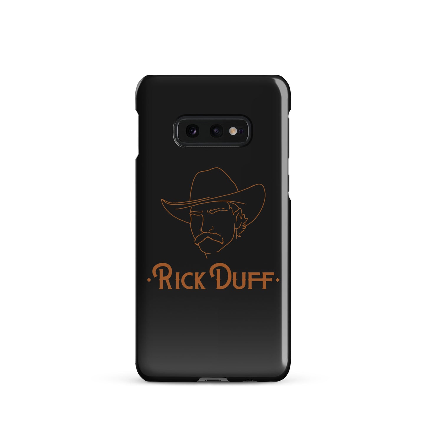 Cowboy Portrait - Black - Samsung Phone Case - Rick Duff