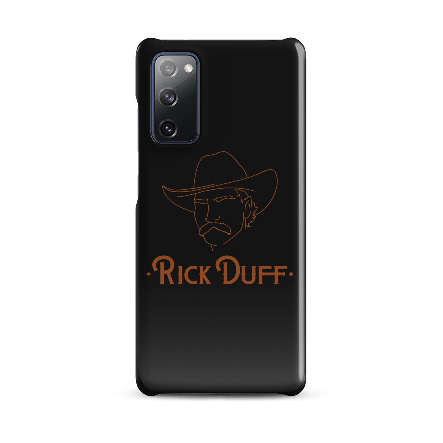 Cowboy Portrait - Black - Samsung Phone Case - Rick Duff