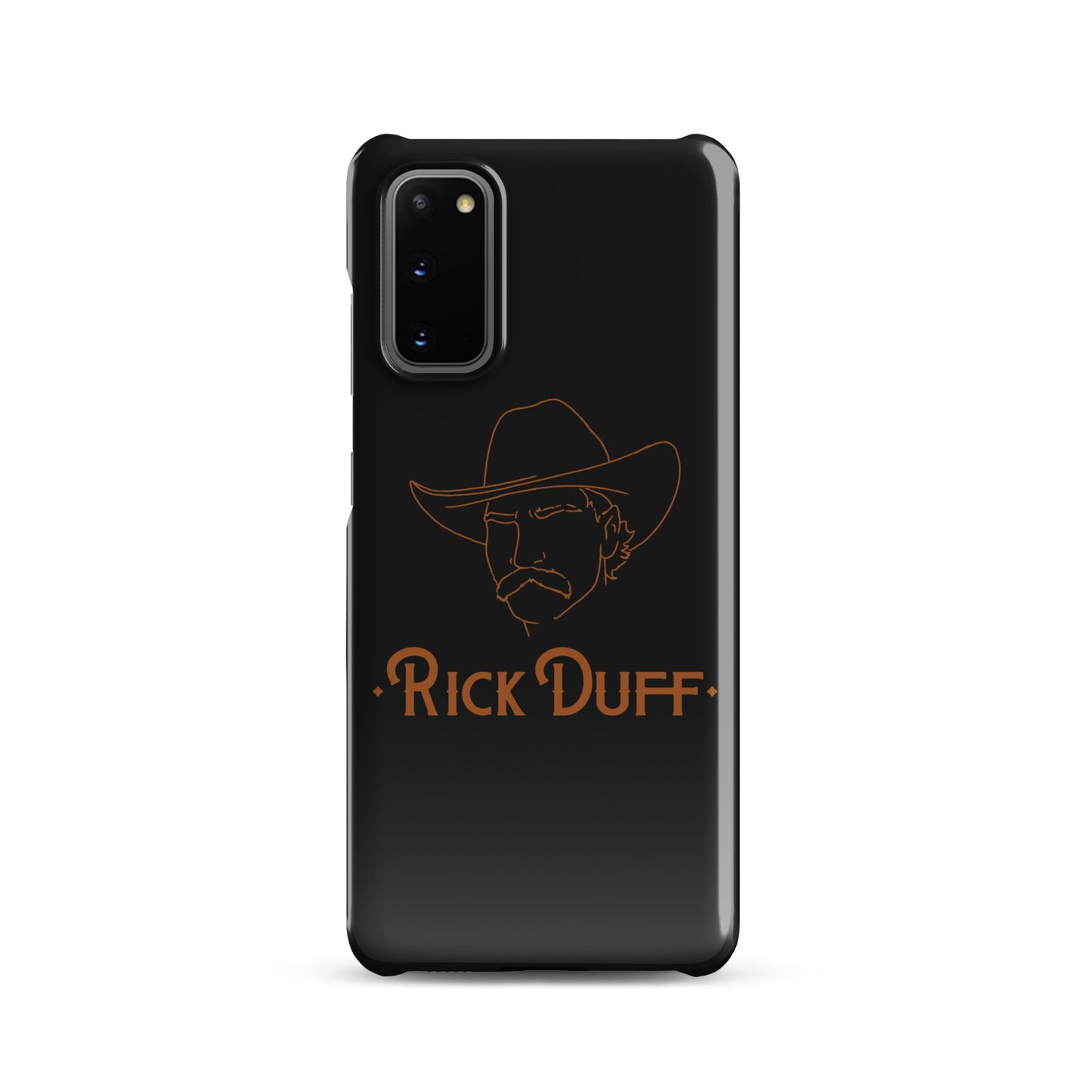 Cowboy Portrait - Black - Samsung Phone Case - Rick Duff
