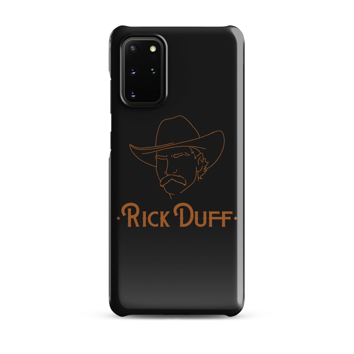 Cowboy Portrait - Black - Samsung Phone Case - Rick Duff