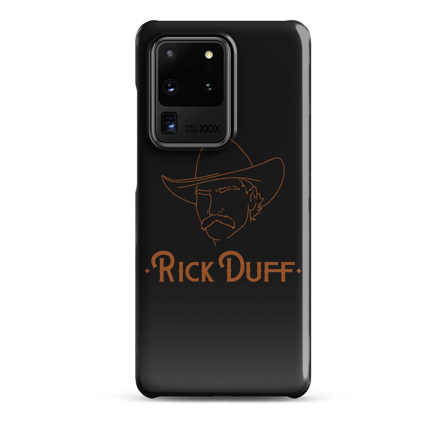 Cowboy Portrait - Black - Samsung Phone Case - Rick Duff