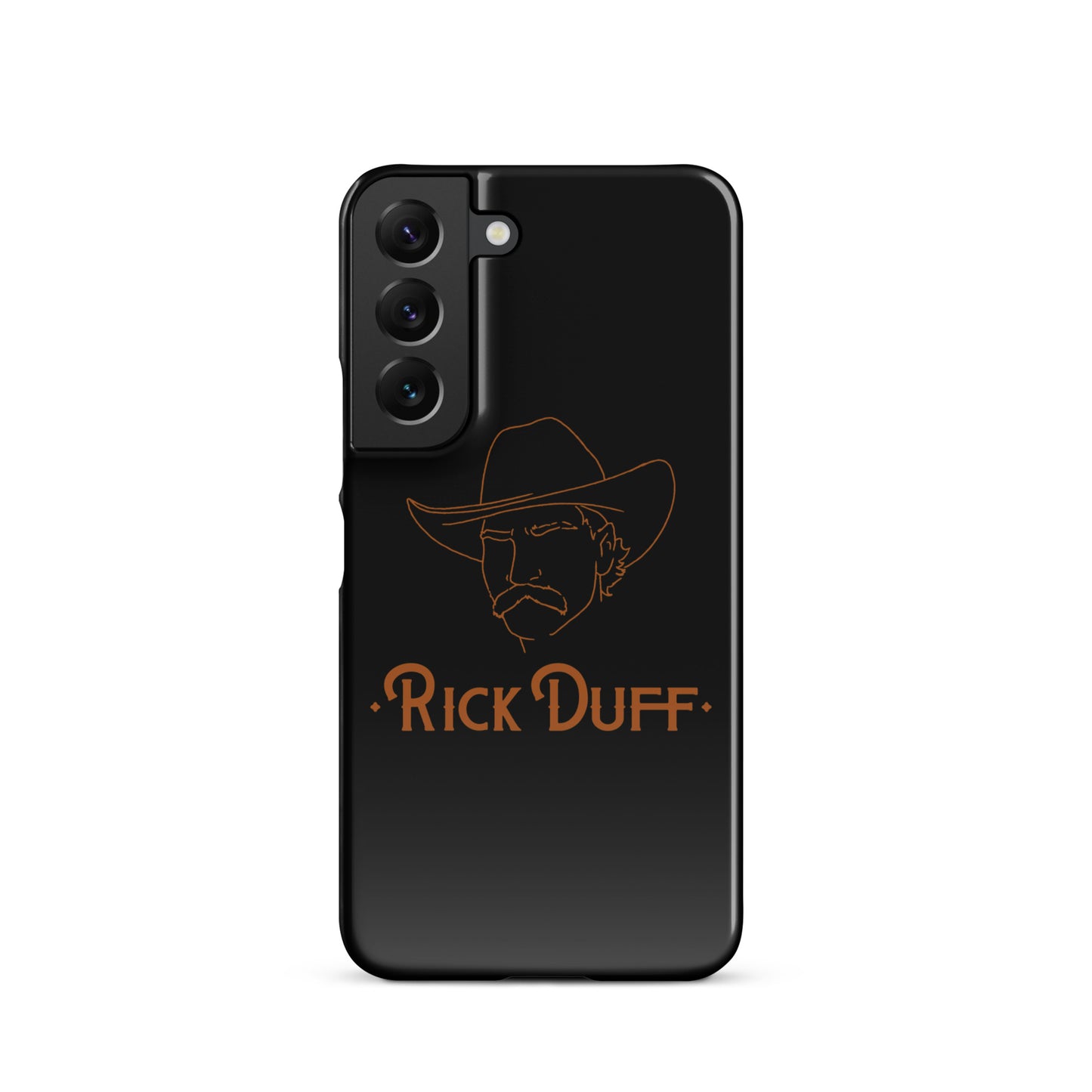 Cowboy Portrait - Black - Samsung Phone Case - Rick Duff
