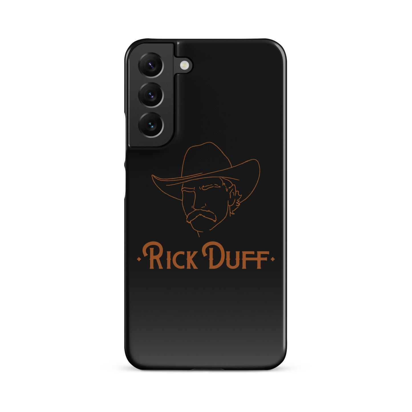 Cowboy Portrait - Black - Samsung Phone Case - Rick Duff