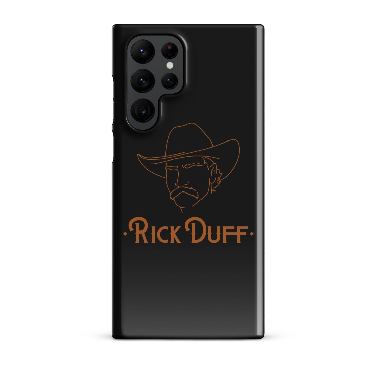 Cowboy Portrait - Black - Samsung Phone Case - Rick Duff