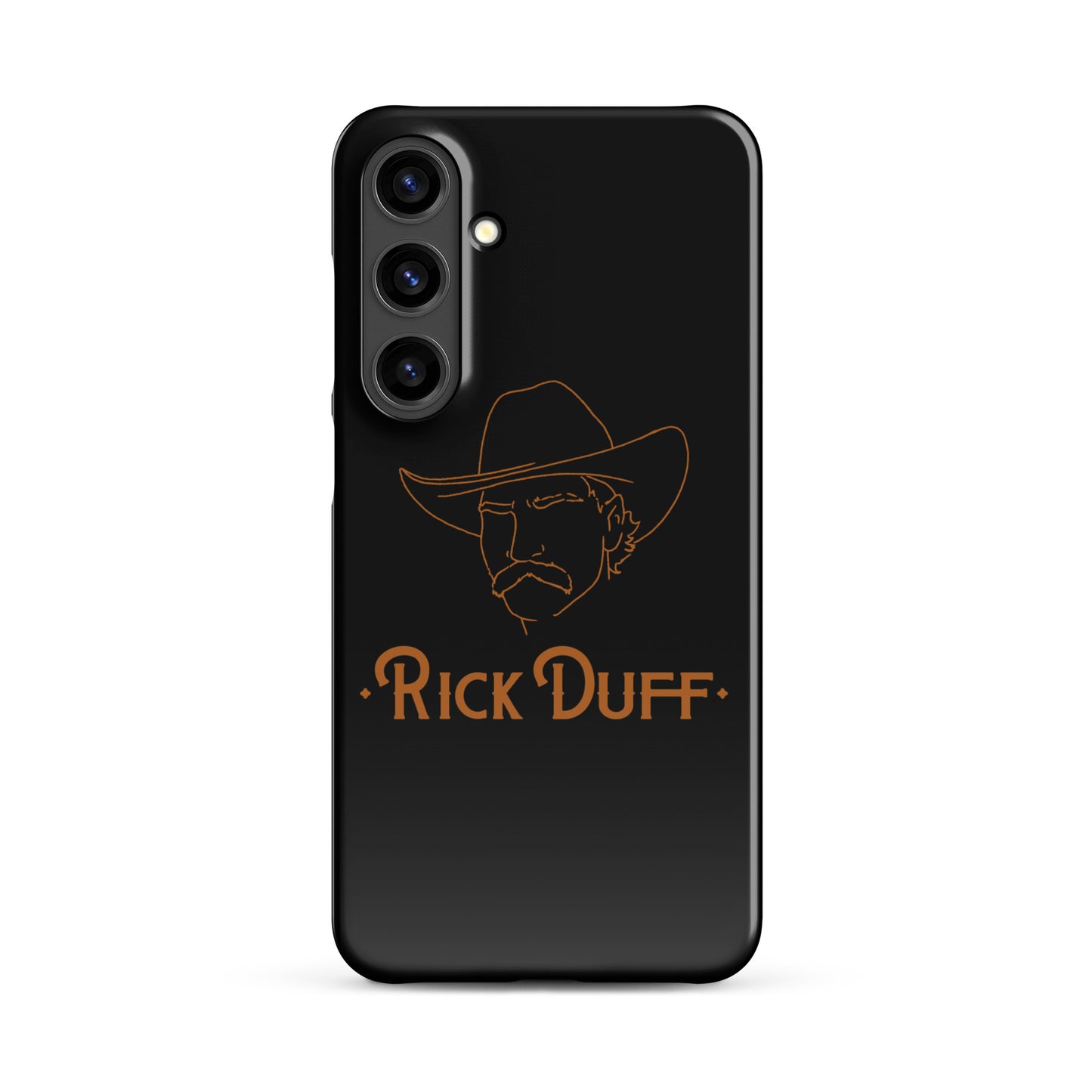 Cowboy Portrait - Black - Samsung Phone Case - Rick Duff