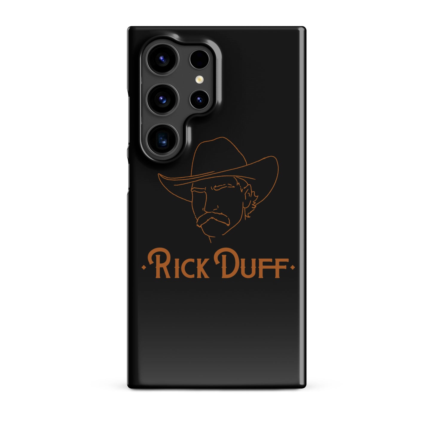 Cowboy Portrait - Black - Samsung Phone Case - Rick Duff
