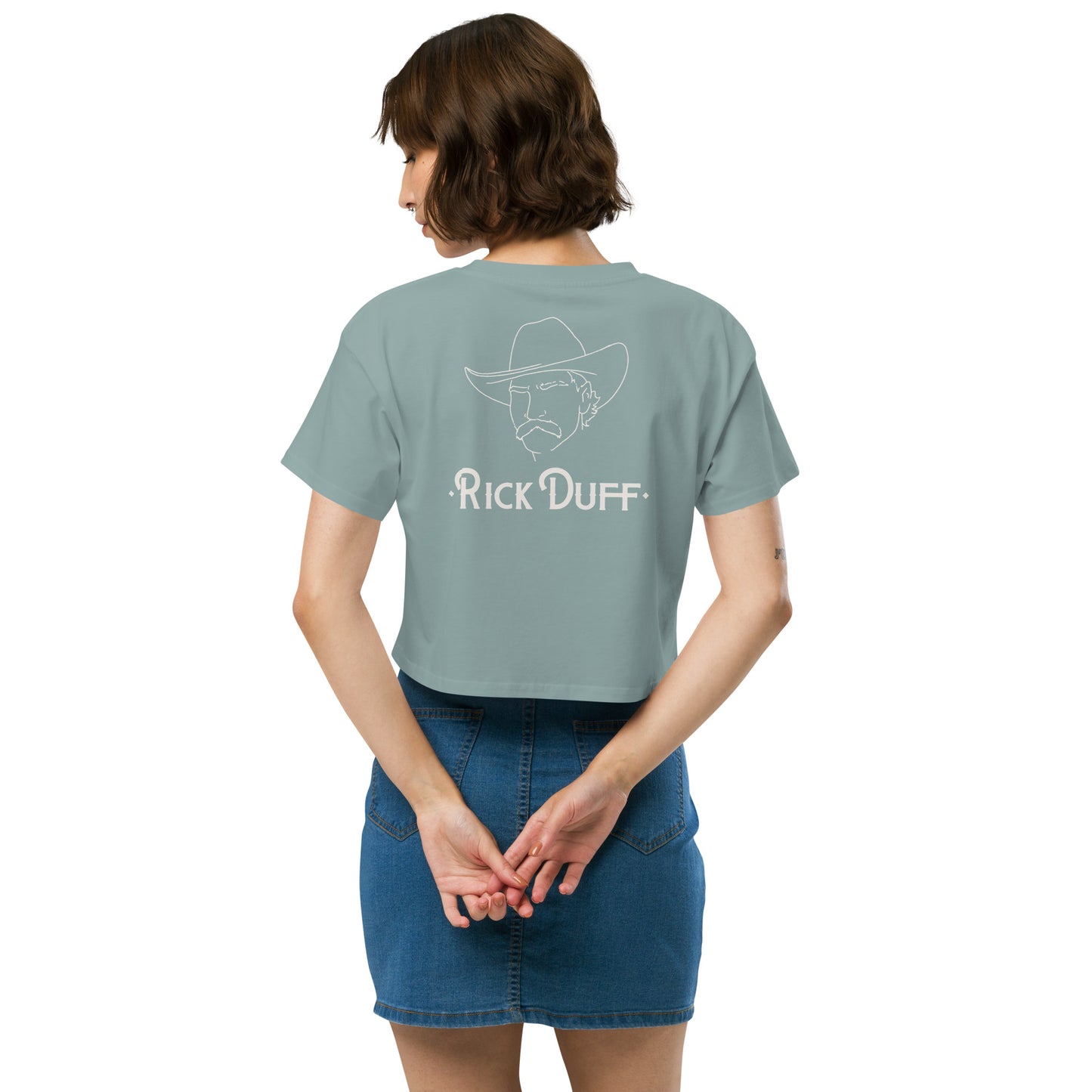 Cowboy portrait - T-shirt Crop-top - Rick Duff